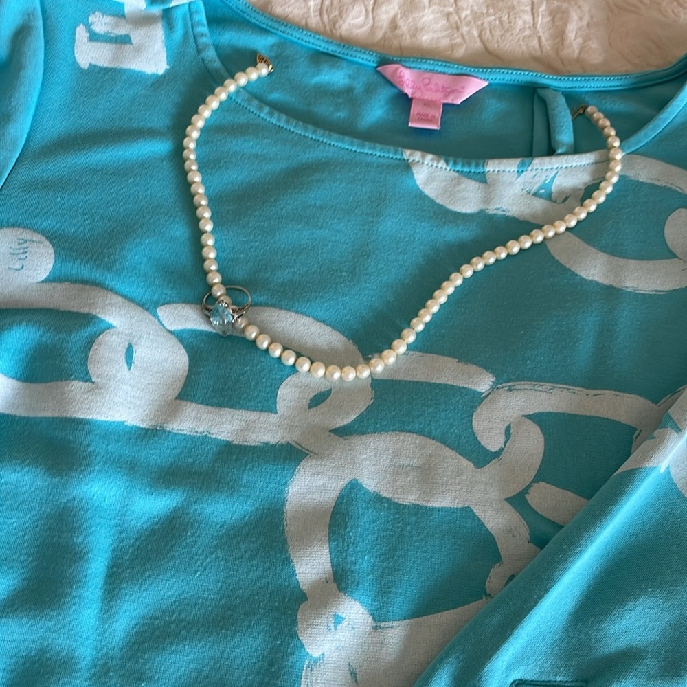 Lilly Pulitzer ~ Chain Print Jersey Dress - Picture 9 of 11